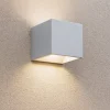 Applique Da Esterno-Ideal Lux Rubik ap 4000k applique cubo da esterno led 8,5w grigio