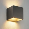 Applique Da Esterno-Ideal Lux Rubik ap 4000k applique cubo per esterno led 8,5w ip54 antracite