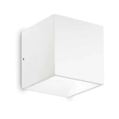 Applique Da Esterno-Ideal Lux Rubik ap 3000k applique da esterno cubo bianco led 8,5w ip54