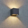Applique Da Esterno-Ideal Lux Rubik ap 3000k applique da esterno antracite ip54 led 8,5w