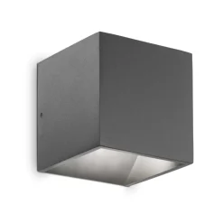 Applique Da Esterno-Ideal Lux Rubik ap 3000k applique da esterno antracite ip54 led 8,5w