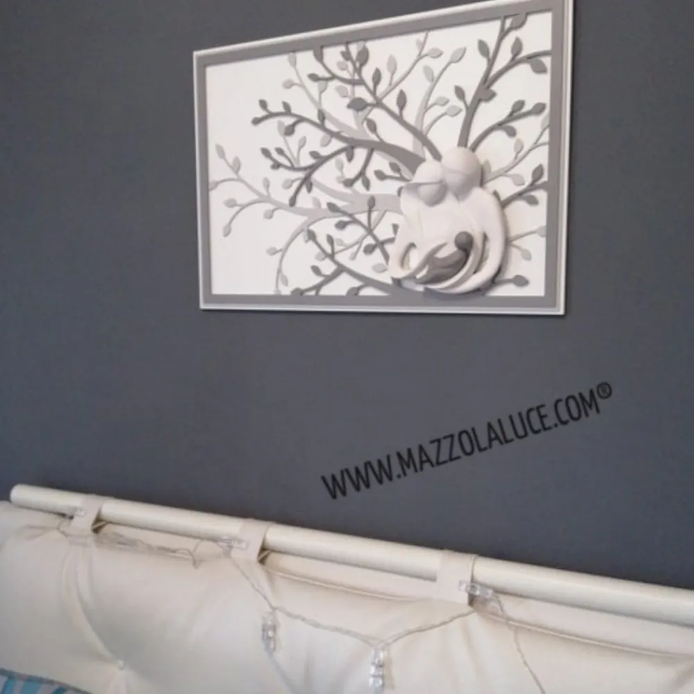 Capezzali-Bongelli Preziosi Sacra famiglia capezzale 70x48 grigio capoletto albero della vita