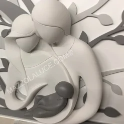 Capezzali-Bongelli Preziosi Sacra famiglia capezzale 70x48 grigio capoletto albero della vita