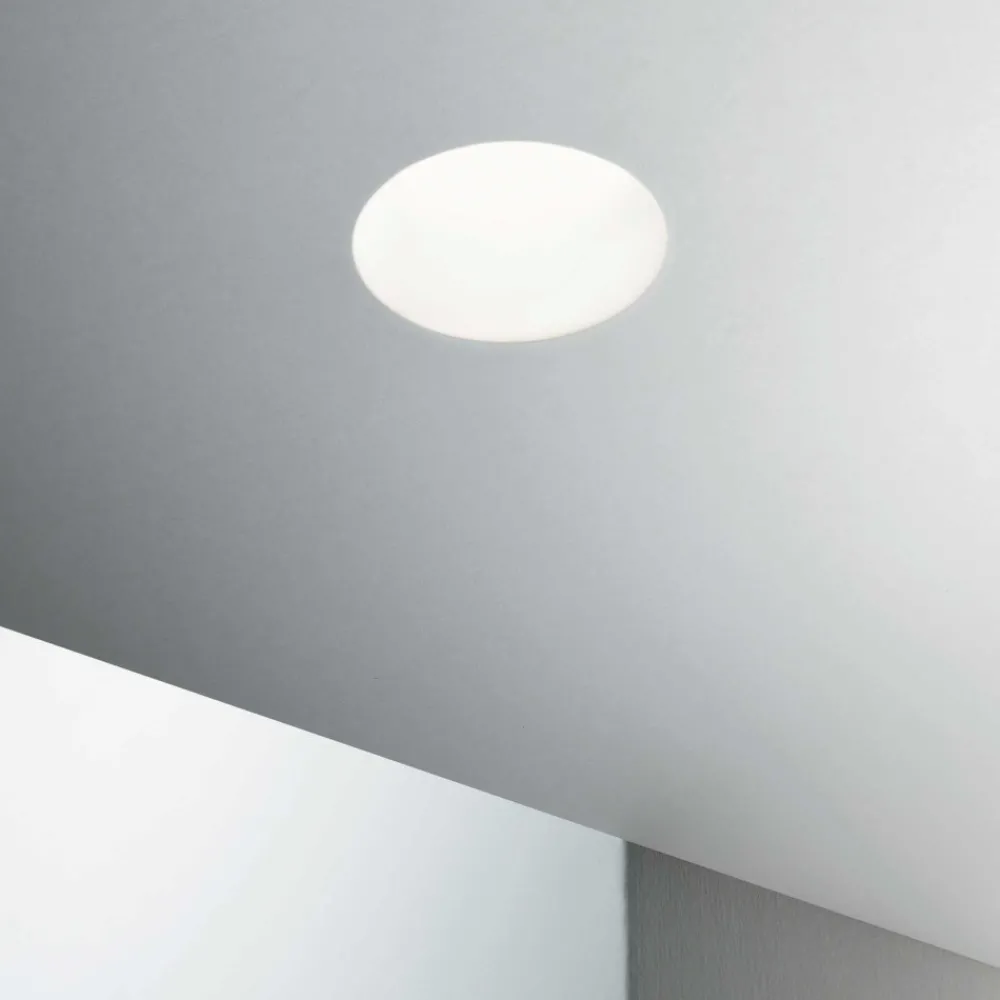 Faretti Da Incasso-Ideal Lux Samba fi round d74 faretto di gesso da incasso a soffitto rotondo gu10