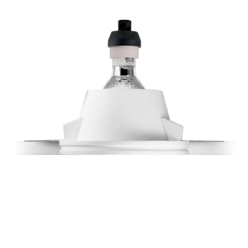 Faretti Da Incasso-Ideal Lux Samba fi round d74 faretto di gesso da incasso a soffitto rotondo gu10