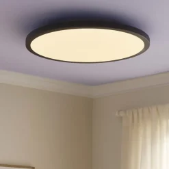 Plafoniere Moderne-Eglo Sarsina z plafoniera moderna con controllo remoto app led 2700k a 6500k