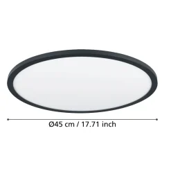 Plafoniere Moderne-Eglo Sarsina z plafoniera moderna con controllo remoto app led 2700k a 6500k