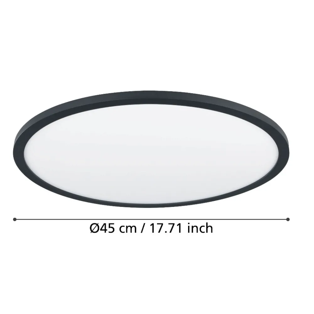 Plafoniere Moderne-Eglo Sarsina z plafoniera moderna con controllo remoto app led 2700k a 6500k