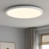 Plafoniere Moderne-Eglo Sarsina z plafoniera moderna bianca led da 2700k a 6500k controllo remoto app