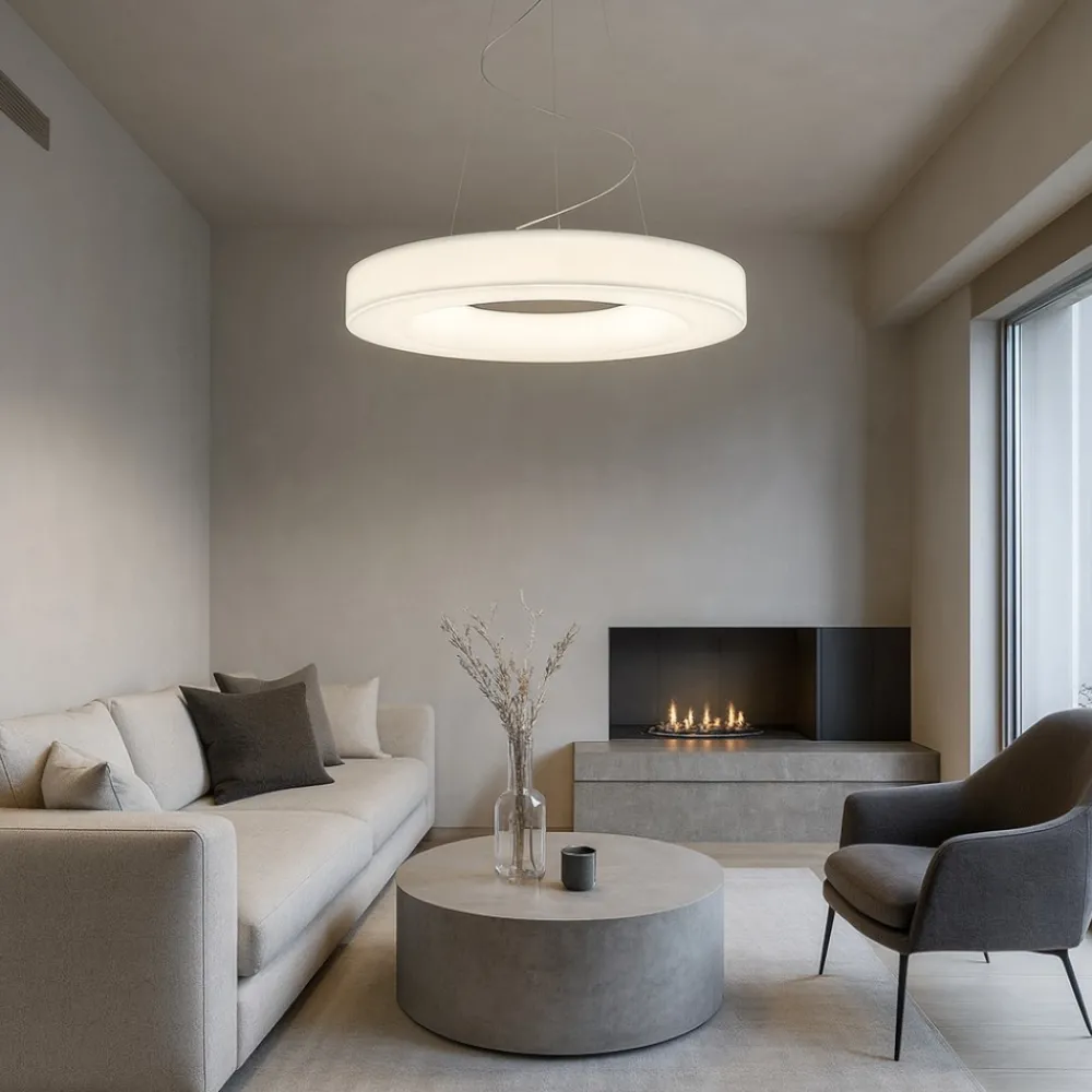 Lampadari Moderni-Stilnovo Saturn grande lampadario moderno led 3000k 115cm dimmerabile