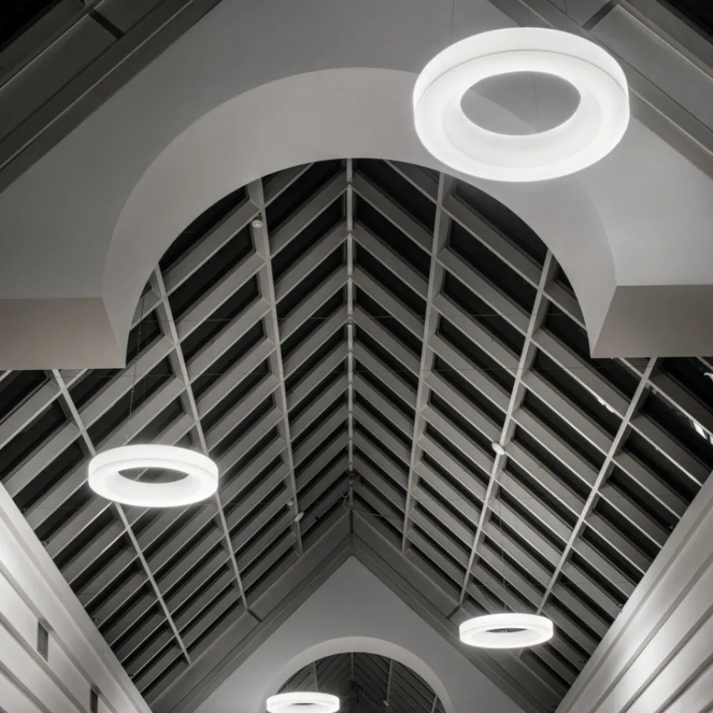 Lampadari Moderni-Stilnovo Saturn grande lampadario moderno led 3000k 115cm dimmerabile