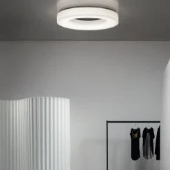 Plafoniere Moderne-Stilnovo Saturn grande plafoniera led 4000k bianca dimmerabile