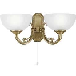 Applique Da Parete-Eglo Savoy applique da parete stile classico 2 luci