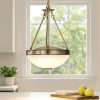 Lampadari Cucina-Eglo Savoy lampadario da cucina classica paralume in vetro satinato