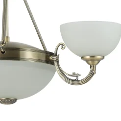 Lampadario Camera Da Letto-Eglo Savoy lampadario per camera da letto colore oro