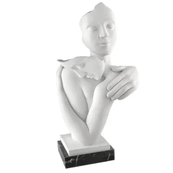 Soprammobili Moderni-Bongelli Preziosi Scultura abbraccio base marmo nero soprammobile