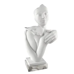 Soprammobili Moderni-Bongelli Preziosi Scultura abbraccio base marmo bianco soprammobile