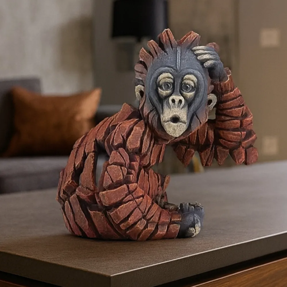 Soprammobili Moderni-Selezionato da Mazzolaluce Scultura baby orango tango edizione numerata fp