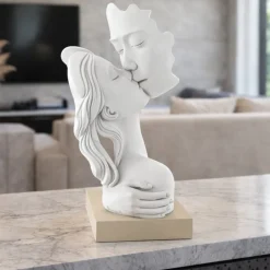 Soprammobili Moderni-Bongelli Preziosi Scultura bacio nocciola soprammobile moderno