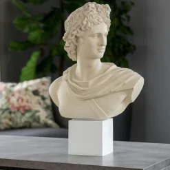 Soprammobili Moderni-Bongelli Preziosi Scultura busto apollo nocciola h33