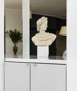 Soprammobili Moderni-Bongelli Preziosi Scultura busto apollo nocciola h33