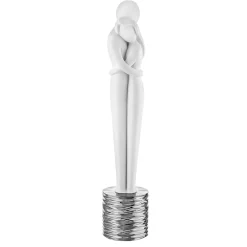 Soprammobili Moderni-Bongelli Preziosi Scultura coppia innamorati argento soprammobile