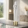 Soprammobili Moderni-Bongelli Preziosi Scultura cuore innamorati moderna oro soprammobile