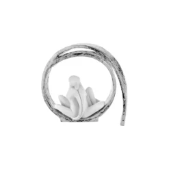 Soprammobili Moderni-Bongelli Preziosi Scultura da tavolo d30 coppia vortice argento