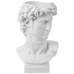 Soprammobili Moderni-Bongelli Preziosi Scultura da tavolo testa david vaso bianco h30