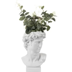 Soprammobili Moderni-Bongelli Preziosi Scultura da tavolo testa david vaso bianco h30