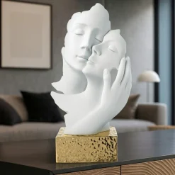 Soprammobili Moderni-Bongelli Preziosi Scultura face mani base oro h34 soprammobile