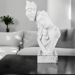 Soprammobili Moderni-Bongelli Preziosi Scultura famiglia da tavolo base argento