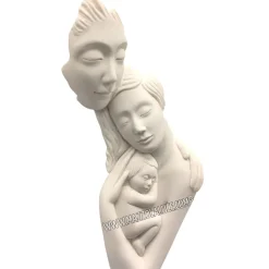 Soprammobili Moderni-Bongelli Preziosi Scultura famiglia da tavolo base argento