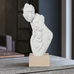 Soprammobili Moderni-Bongelli Preziosi Scultura famiglia nocciola h27 soprammobile moderno