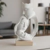 Soprammobili Moderni-Bongelli Preziosi Scultura famiglia nocciola h34 soprammobile