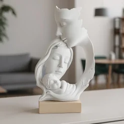 Soprammobili Moderni-Bongelli Preziosi Scultura famiglia nocciola h34 soprammobile