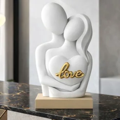 Soprammobili Moderni-Bongelli Preziosi Scultura love nocciola soprammobile moderno