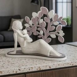 Soprammobili Moderni-Bongelli Preziosi Scultura sogno maternita seduta albero rovere