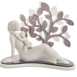 Soprammobili Moderni-Bongelli Preziosi Scultura sogno maternita seduta albero rovere
