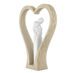 Soprammobili Moderni-Bongelli Preziosi Scultura soprammobile design cuore nocciola