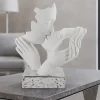 Soprammobili Moderni-Bongelli Preziosi Scultura soprammobile face h23 argento