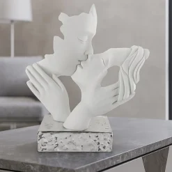 Soprammobili Moderni-Bongelli Preziosi Scultura soprammobile face h23 argento