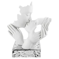 Soprammobili Moderni-Bongelli Preziosi Scultura soprammobile face h23 argento