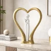 Soprammobili Moderni-Bongelli Preziosi Scultura soprammobile moderno cuore oro