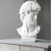 Soprammobili Moderni-Bongelli Preziosi Scultura testa david h32 bianco