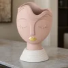 Soprammobili Moderni-Bongelli Preziosi Scultura vaso testa donna h39 cipria