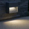 Segnapasso Led-Ideal Lux Segnapasso a parete led per esterni down antracite ip44 quadrato senza incasso