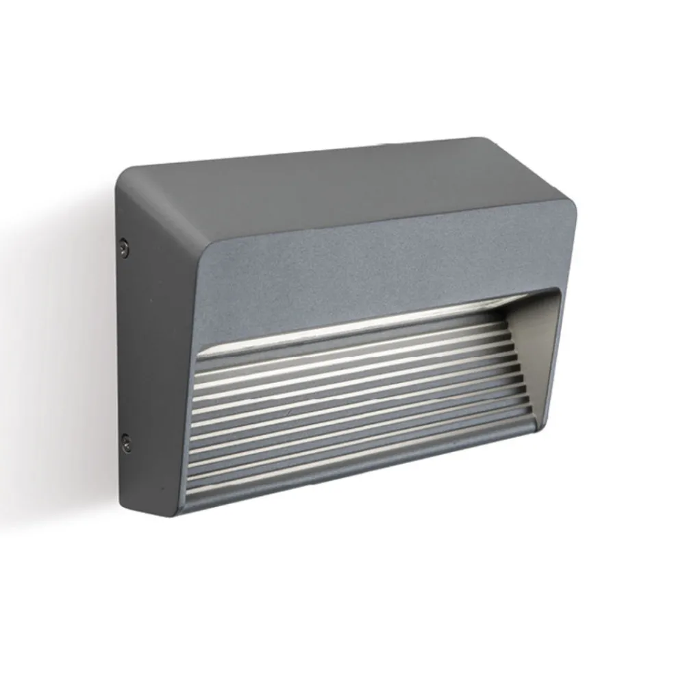 Segnapasso Led-Selezionato da Mazzolaluce Segnapasso a parete per esterno grafite rettangolare led 13w 3000k