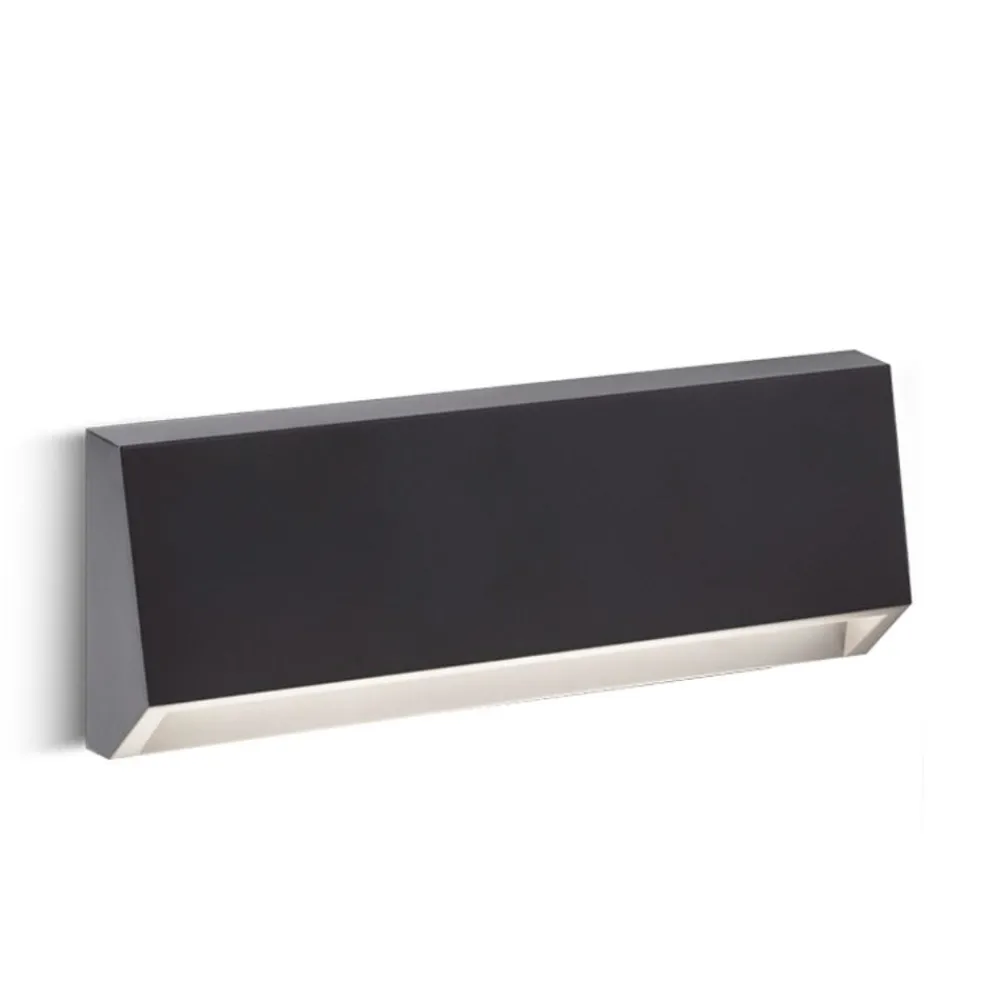 Segnapasso Led-Selezionato da Mazzolaluce Segnapasso a parete per esterno led 4w 4000k squadrato grafite