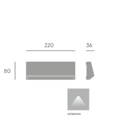 Segnapasso Led-Selezionato da Mazzolaluce Segnapasso a parete per esterno led 4w 4000k squadrato grafite